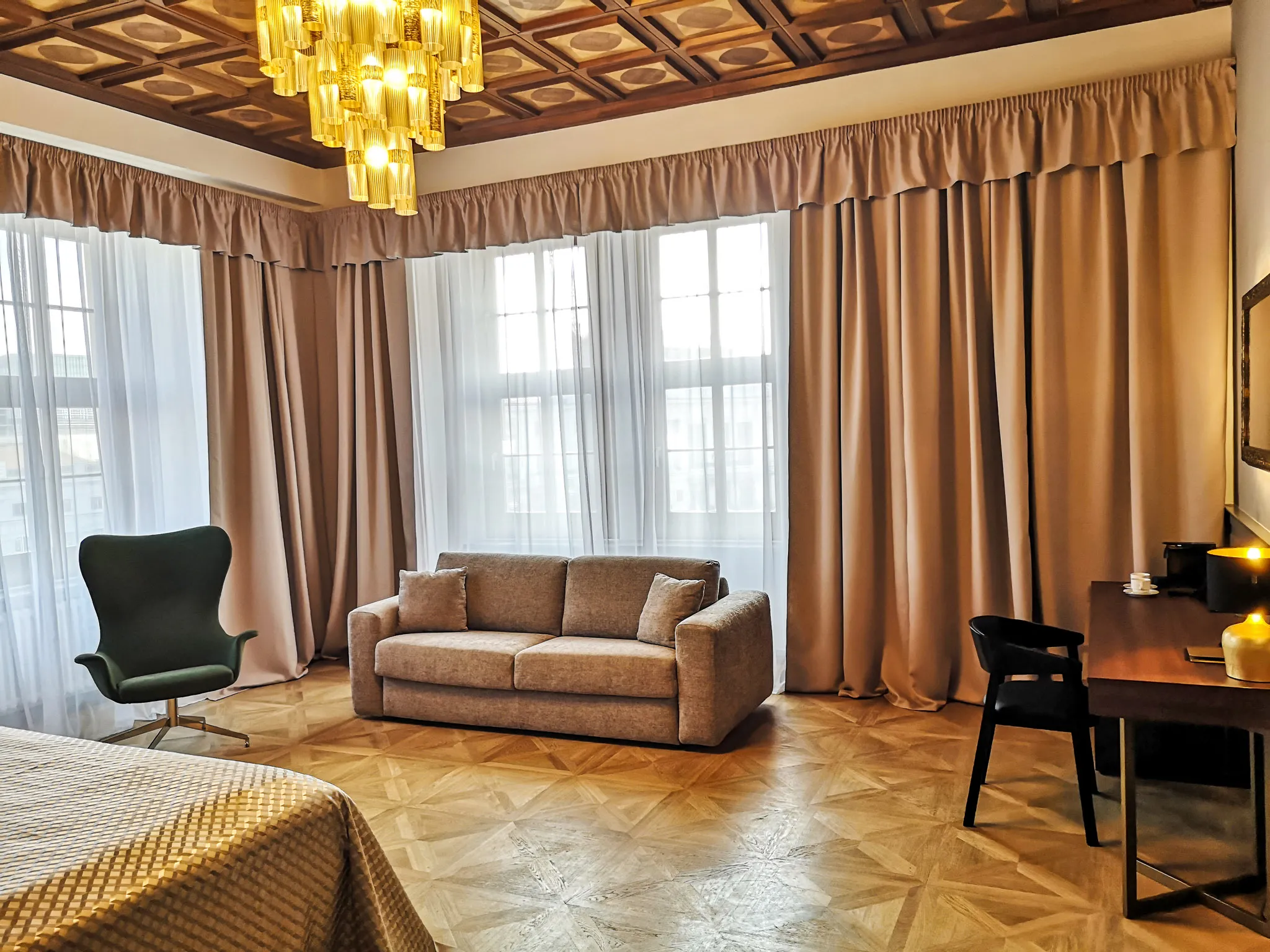 Interiéry hotelových pokojů Grandhotel Brno